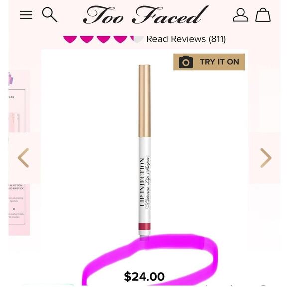 Too Faced Lip Injection Extreme Lip Shaper | Instant Plump & 10-Hour Longwear - Picture 16 of 16